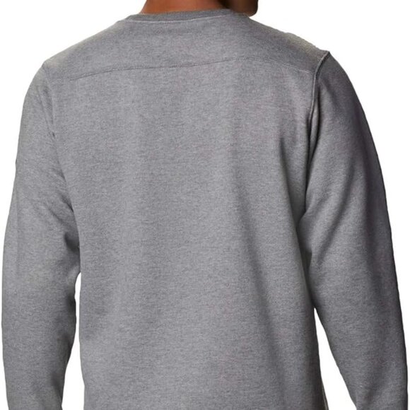 🆕Columbia Men's Hart Mountain Graphic Crew, MD and XXL-Charcoal Heather Tough - Picture 2 of 5